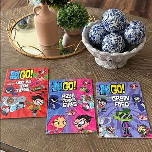 Set of 3 Teen Titans Go! Level Children’s Ready Book Set